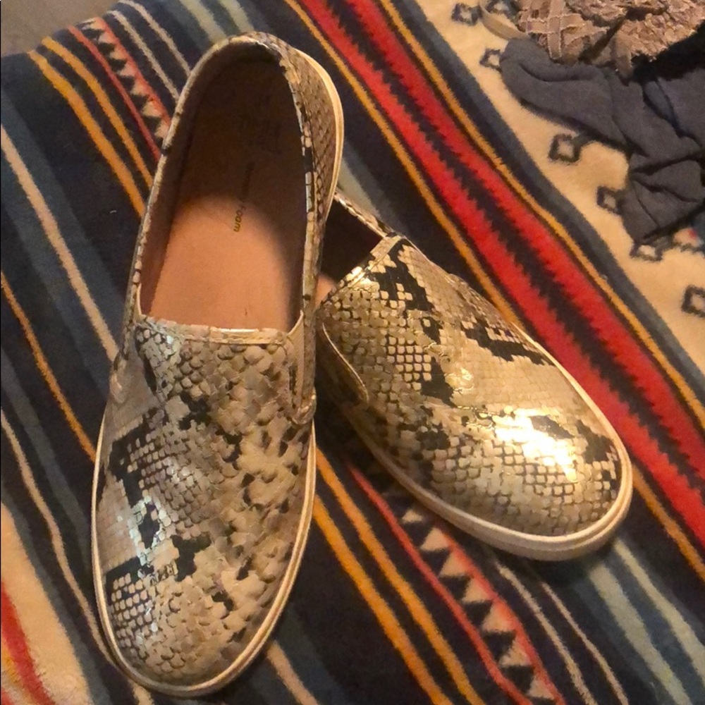 Snake skin shoes